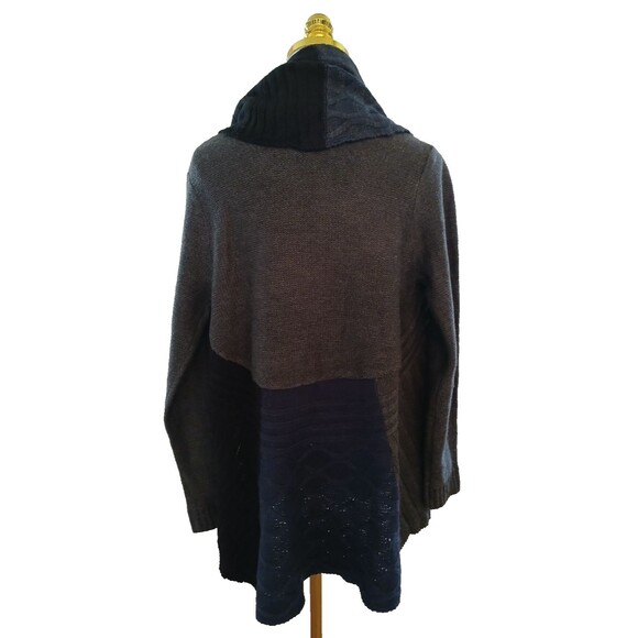 Style & Co Open Shawl Collar Cardigan Cape Knit Sweater Long Sleeve Womens Small - Picture 6 of 12